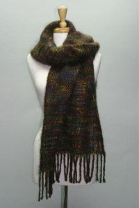 Multicolor_Merino_Wool_ and_Mohair_Shawl Photo of Merino Wool and Mohair Shawl Handwoven by Joanne Littler