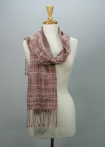 Handspun_Cotton_Scarf_ photo of hand dyed, handspun, handwoven cotton scarf